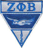 Zeta Phi Beta Military Style Iron-On Patch [White]