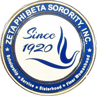 Zeta Phi Beta New Dove Seal Lapel Pin [Silver]