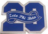 Zeta Phi Beta 20 Founded Year Lapel Pin [Silver]