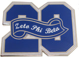 Zeta Phi Beta 20 Founded Year Lapel Pin [Silver]