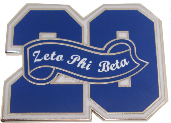 Zeta Phi Beta 20 Founded Year Lapel Pin [Silver]