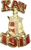 Kappa Alpha Psi 3D Shield Lapel Pin [Gold]