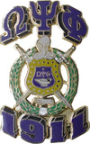 Omega Psi Phi 3D Shield Lapel Pin [Gold]