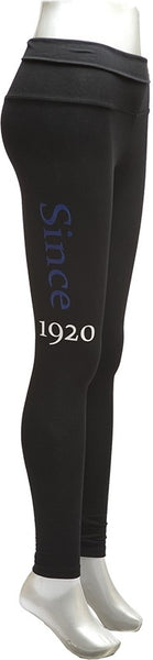 Zeta Phi Beta Yoga Leggings [Black]