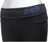 Zeta Phi Beta Yoga Leggings [Black]