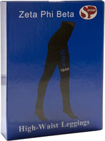 Zeta Phi Beta Yoga Leggings [Black]