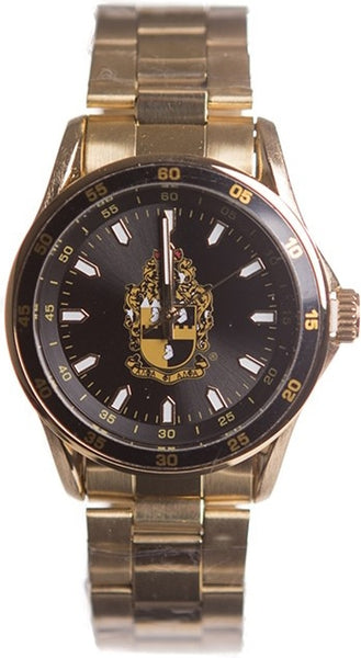 Alpha Phi Alpha Quartz Mens Watch [Gold]