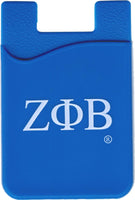 Zeta Phi Beta Silicone Cell Phone Wallet [Blue]