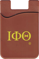 Iota Phi Theta Silicone Cell Phone Wallet [Brown]