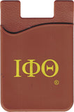 Iota Phi Theta Silicone Cell Phone Wallet [Brown]