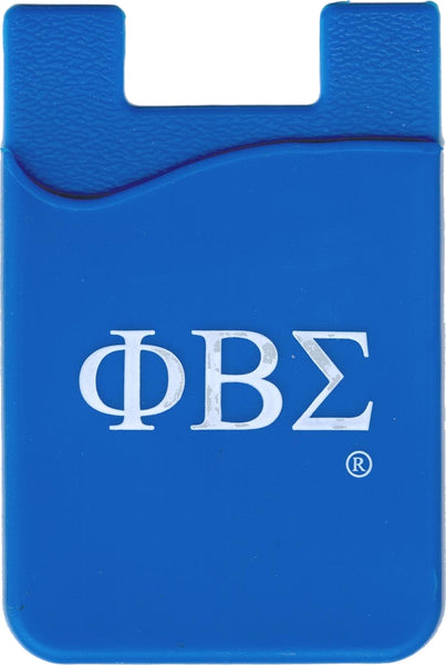 Phi Beta Sigma Silicone Cell Phone Wallet [Blue]