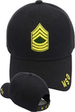 Army Master Sergeant Mens Cap [Black]