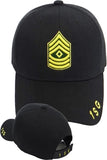 Army First Sergeant Mens Cap [Black]
