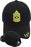 Army Sergeant Major Mens Cap [Black]