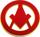 Mason Symbol Cut Out Heavy Weight Car Emblem [Navy Blue]