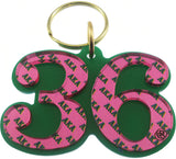 Alpha Kappa Alpha Color Mirror Line #36 Keychain [Green]