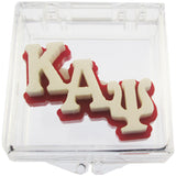 Kappa Alpha Psi Small Acrylic Letter Pin [White]