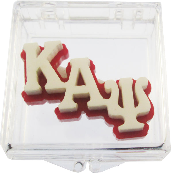 Kappa Alpha Psi Small Acrylic Letter Pin [White]