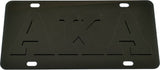 Alpha Kappa Alpha Raised Letter Mirror License Plate [Black/Black]