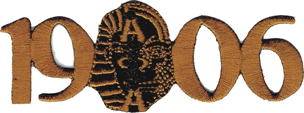 Alpha Phi Alpha 1906 Sphinx/Ape Mascot Iron-On Patch [Gold]