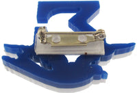 Phi Beta Sigma - Big Letter Acrylic Symbol Pin [Blue]