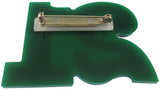 Alpha Kappa Alpha Acrylic Line #21 Mirror Pin [Green/Pink]