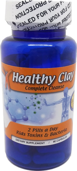 MineCeuticals Healthy Oregon Blue Clay Complete Detox Cleanse Capsules [Blue]