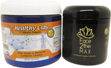 MineCeuticals Healthy Oregon Blue Clay Bath Powder & Face2theMAX Pack [Blue]