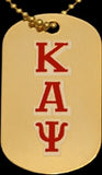Kappa Alpha Psi Double Sided Dog Tag [Gold]