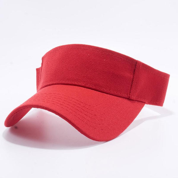 Plain Mens Sun Visor [Red]