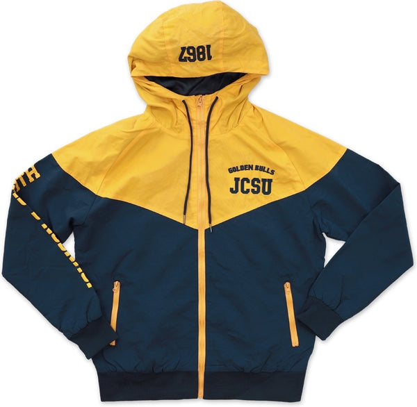 Big Boy Johnson C. Smith Golden Bulls S4 Mens Windbreaker Jacket [Navy Blue]