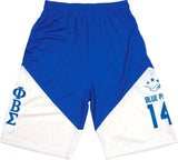 Big Boy Phi Beta Sigma Divine 9 Mens Basketball Shorts [Royal Blue]