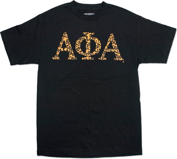 Big Boy Alpha Phi Alpha Graphic Print Divine 9 Mens Tee [Black]
