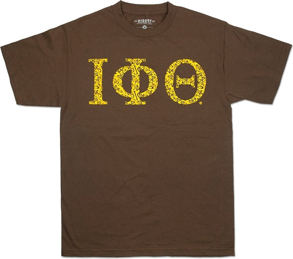 Big Boy Iota Phi Theta Graphic Print Divine 9 Mens Tee [Brown]