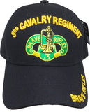 3rd Cavalry Regiment Brave Rifles Mens Cap [Baseball Cap - Black]