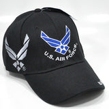 U.S. Air Force Hap Wings Shadow Mens Cap [Baseball Cap - Black]