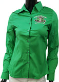 Buffalo Dallas Alpha Kappa Alpha Button Down Collar Shirt [Long Sleeve - Green]