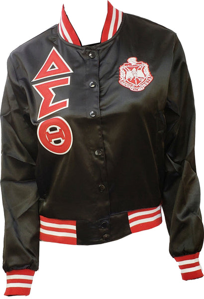 Buffalo Dallas Delta Sigma Theta Satin Jacket [Black]