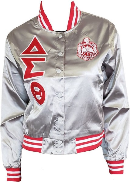 Buffalo Dallas Delta Sigma Theta Satin Jacket [Silver]