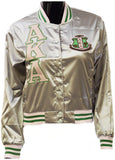Buffalo Dallas Alpha Kappa Alpha Satin Jacket [Silver]