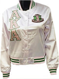 Buffalo Dallas Alpha Kappa Alpha Satin Jacket [White]