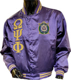 Buffalo Dallas Omega Psi Phi Satin Jacket [Purple]