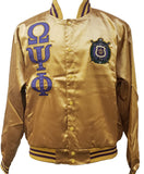 Buffalo Dallas Omega Psi Phi Satin Jacket [Gold]