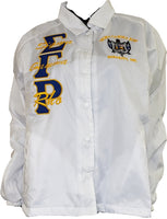 Buffalo Dallas Sigma Gamma Rho Crossing Line Jacket [White]