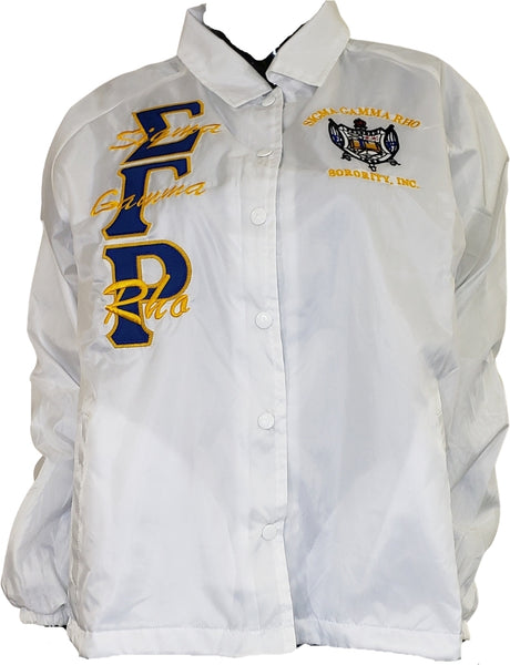 Buffalo Dallas Sigma Gamma Rho Crossing Line Jacket [White]