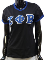 Buffalo Dallas Zeta Phi Beta Ringer T-Shirt [Short Sleeve - Black]