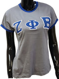 Buffalo Dallas Zeta Phi Beta Ringer T-Shirt [Short Sleeve - Grey]