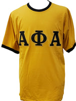 Buffalo Dallas Alpha Phi Alpha Ringer T-Shirt [Short Sleeve - Gold]