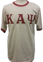 Buffalo Dallas Kappa Alpha Psi Ringer T-Shirt [Short Sleeve - Cream]