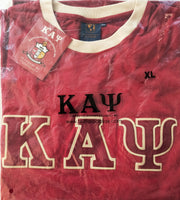 Buffalo Dallas Kappa Alpha Psi Ringer T-Shirt [Short Sleeve - Crimson Red]